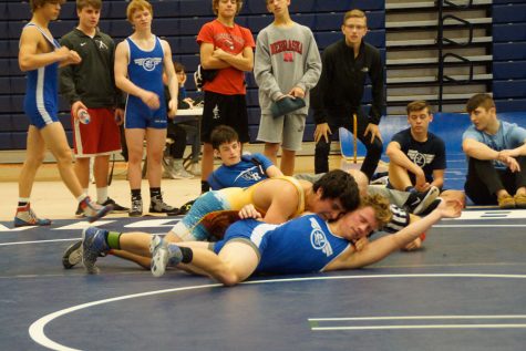 Wrestling team places second at League