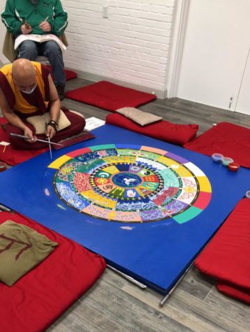 Tibetan Monks Travel To Display Art