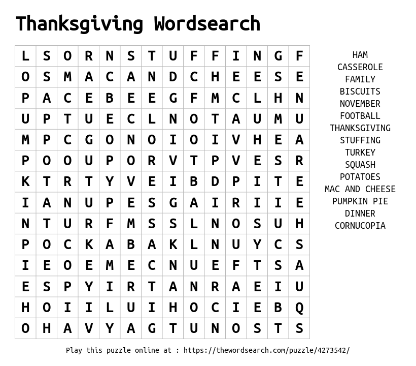 Thanksgiving+Word+Search
