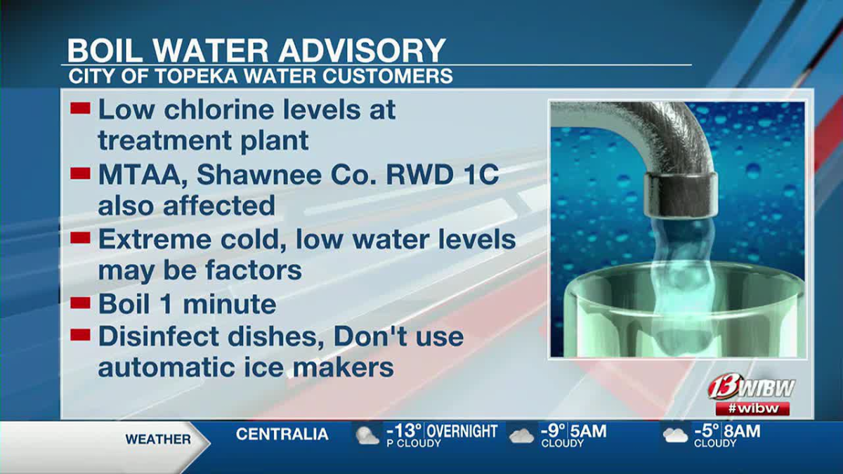 Topeka issues boil water advisory