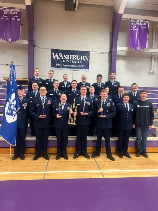 AFJROTC takes 3rd overall at Topeka West Drill Meet
